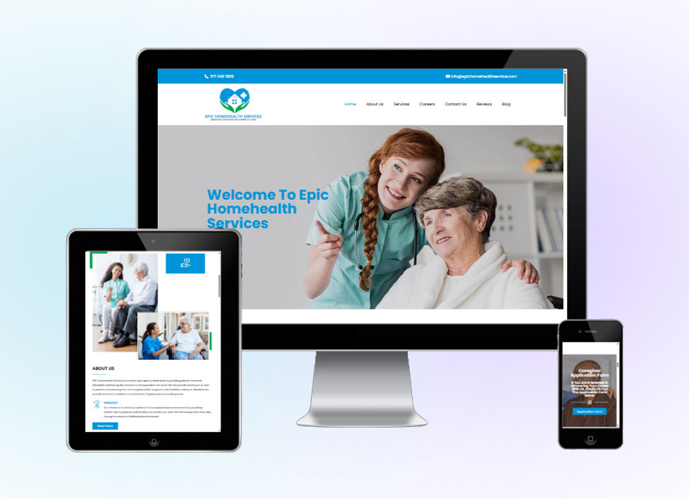Epic Homehealth website design by Arif