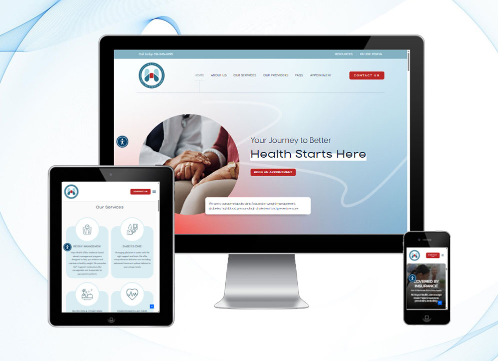 Health Starts Here website design by Arif