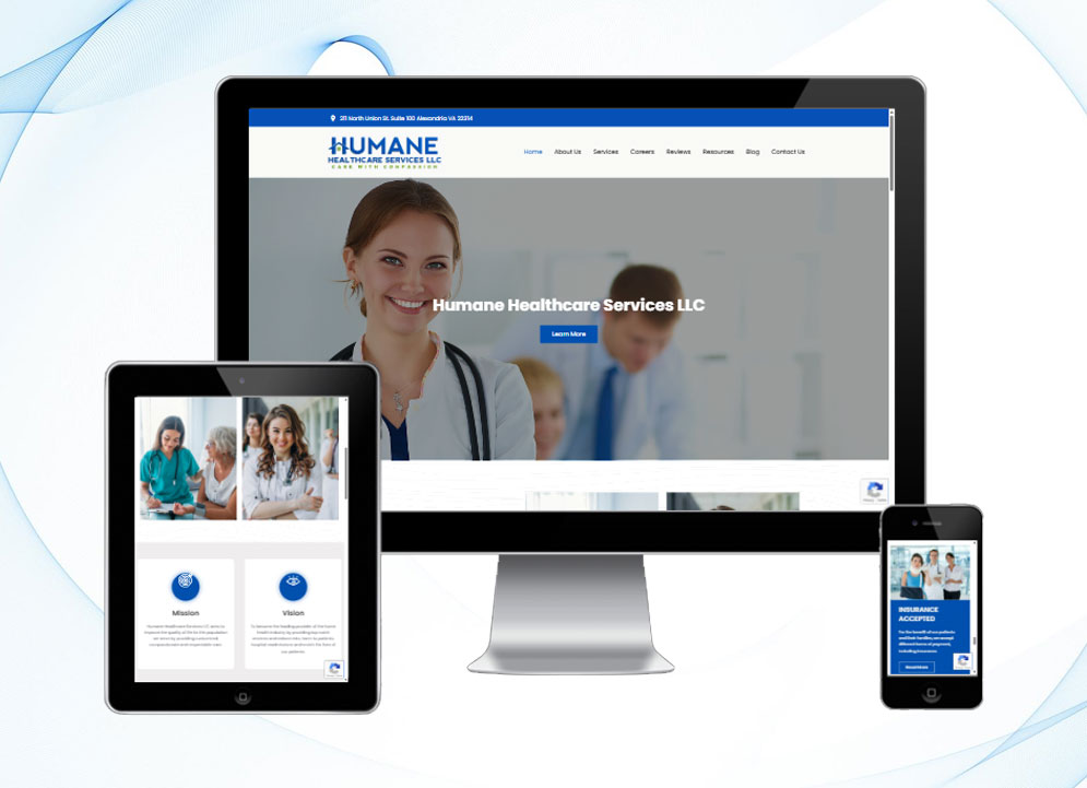 Healthcare Services LLC website design by Arif
