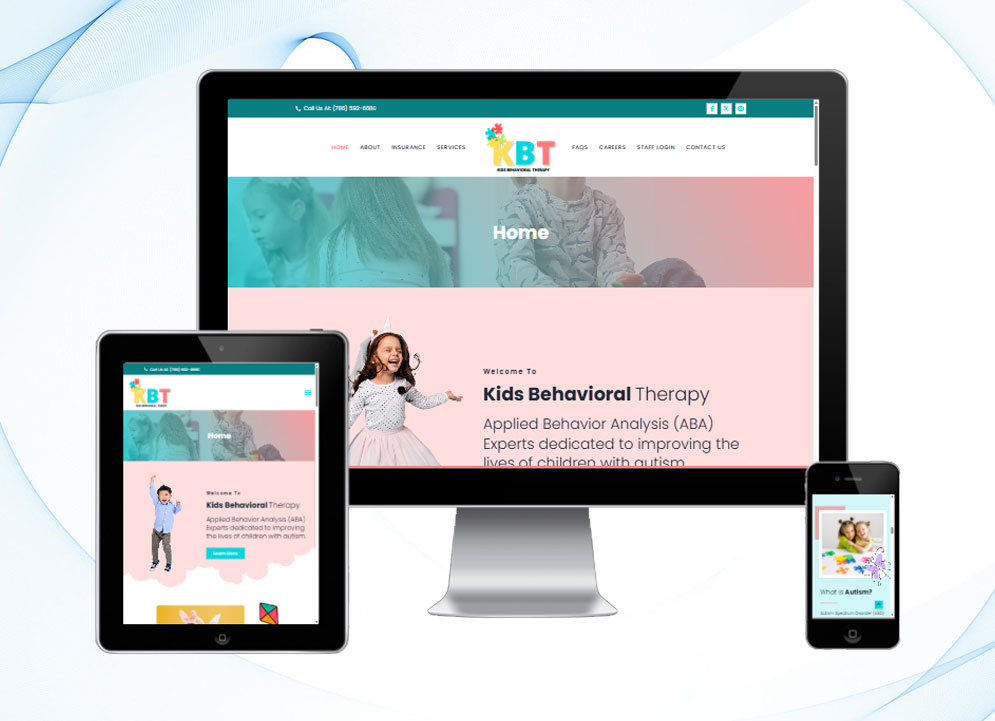 Kids Behavioral Therapy website design by Arif