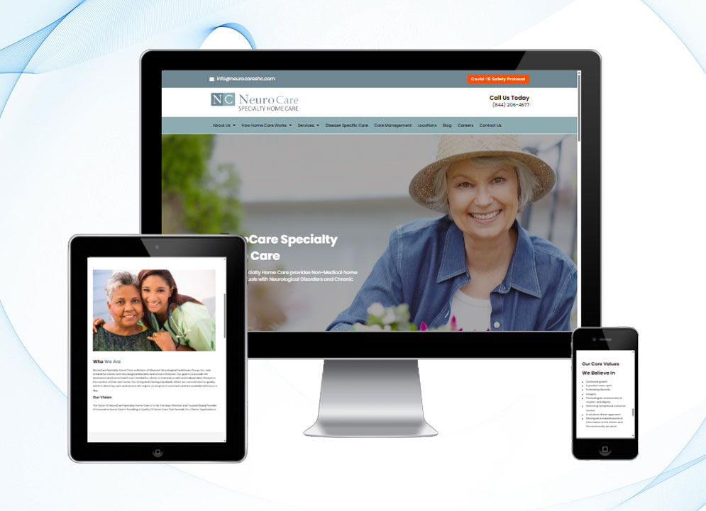 NeuroCare Specialty website design by Arif